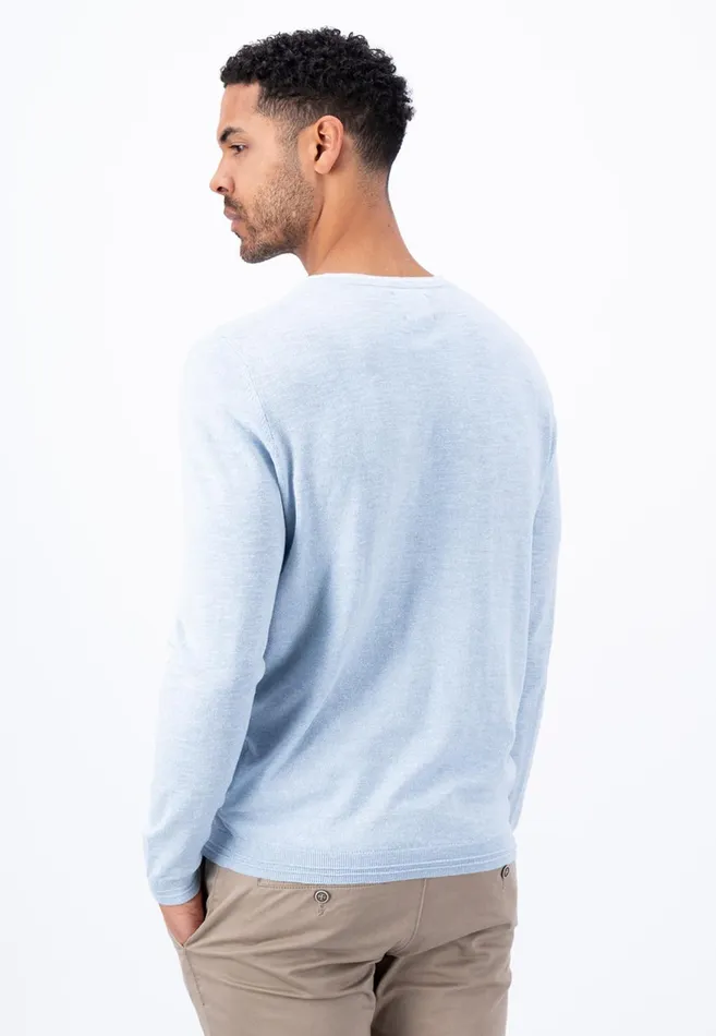 FYNCHHATTON Soft Sweater Made Of Cotton Linen Mix Summer Breezemidnightdusty Oliveoffwhite Men Sale FYNCHHATTON Soft Sweater Made Of Cotton Linen Mix Summer Breezemidnightdusty Oliveoffwhite Men Sale