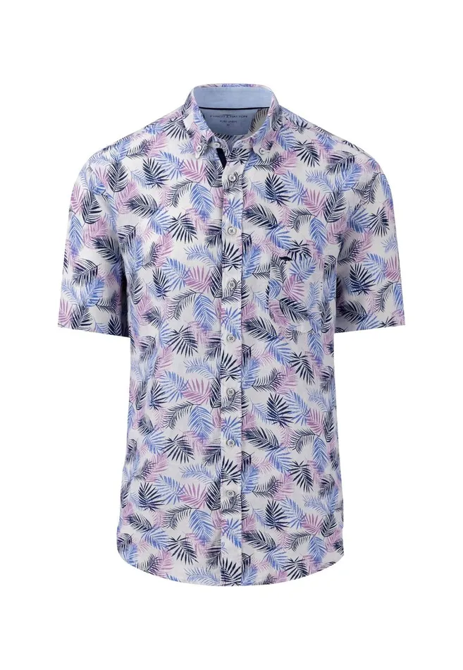 FYNCHHATTON Summer Short sleeved Linen Shirt Nightdusty Lavendersummer Breezedusty Olive Men Shirts FYNCHHATTON Summer Short sleeved Linen Shirt Nightdusty Lavendersummer Breezedusty Olive Men Shirts