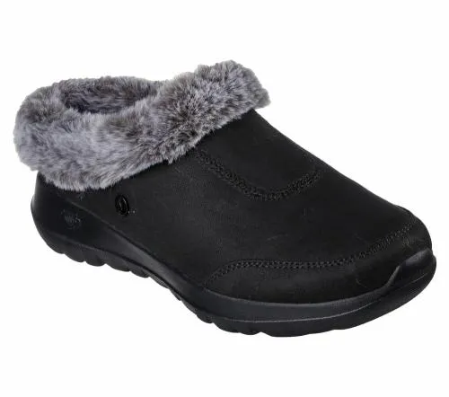 GO Lounge OntheGO Joy 8211 Gratify Black Gray Women SKECHERS SlipOn