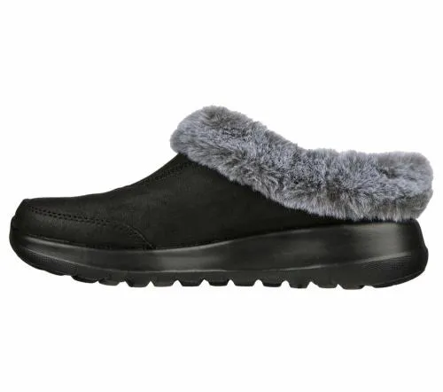 GO Lounge OntheGO Joy 8211 Gratify Black Gray Women SKECHERS SlipOn