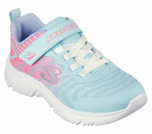 GO RUN 650 8211 Fierce Flash Aqua Pink Kids SKECHERS Big Kids UK Sizes 36