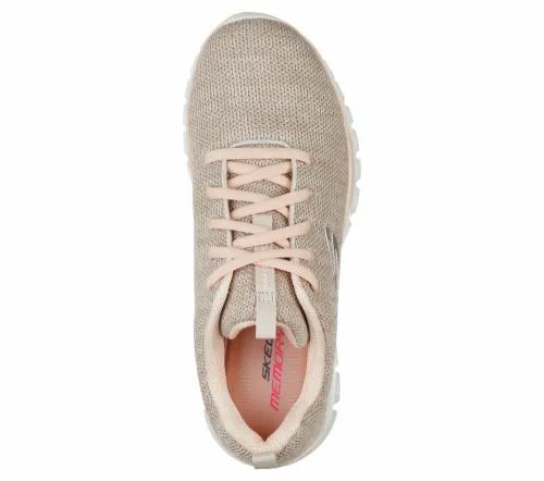 Graceful 8211 Twisted Fortune Natural Coral Women SKECHERS Lace Up Graceful 8211 Twisted Fortune Natural Coral Women SKECHERS Lace Up