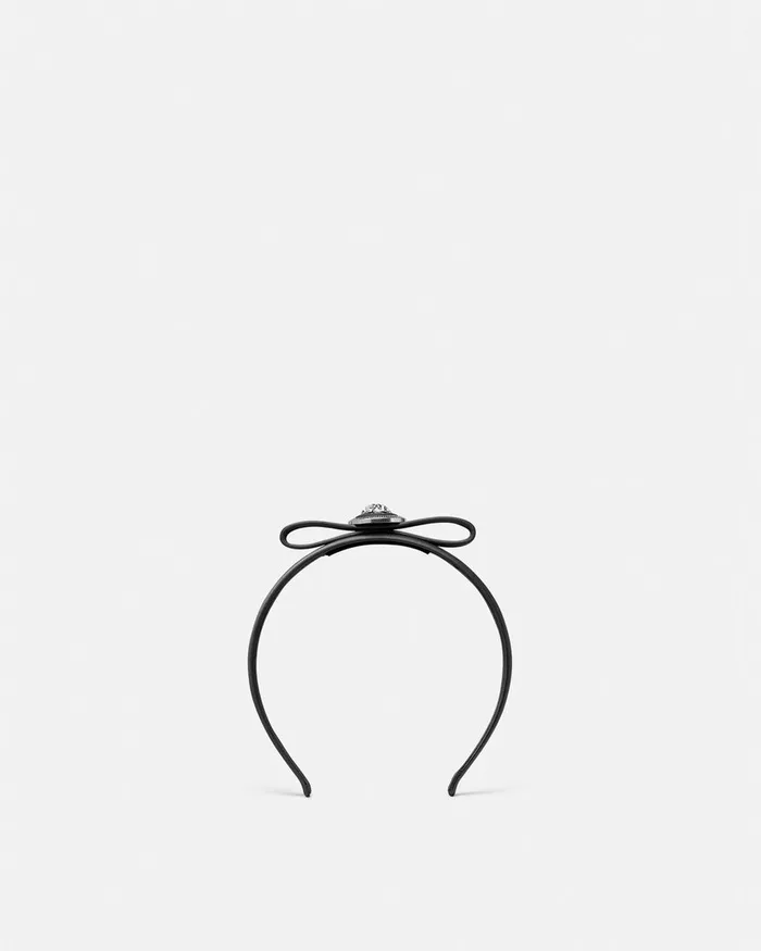 Hair Accessories Women Versace Gianni Ribbon Headband Black