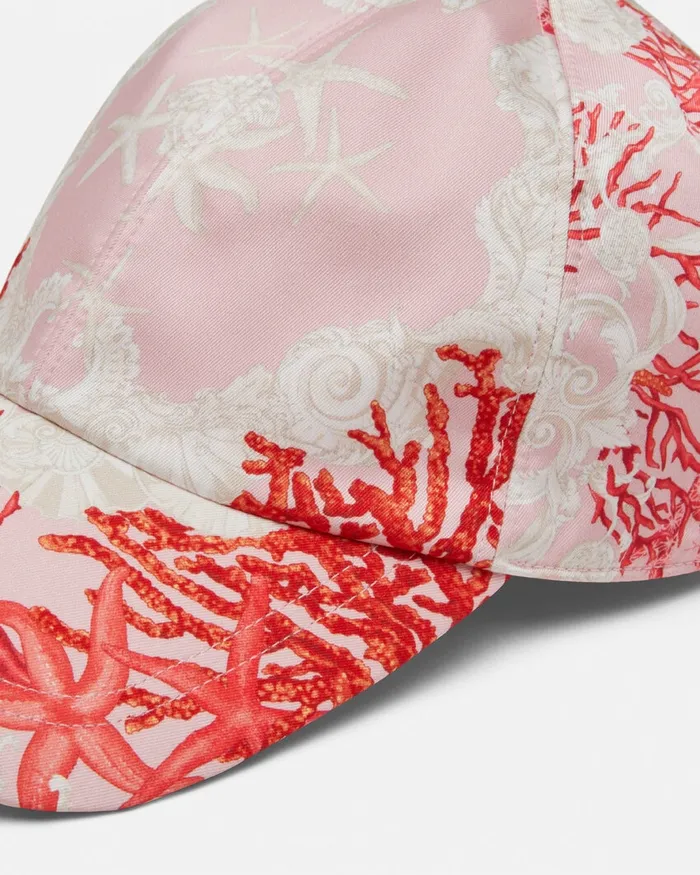 Hats and Caps MenWomen Versace Barocco Sea Baseball Cap Pinkprint