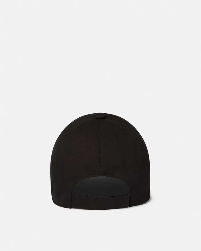 Hats and Caps WomenMen Versace Embroidered Logo Cap Blackgold