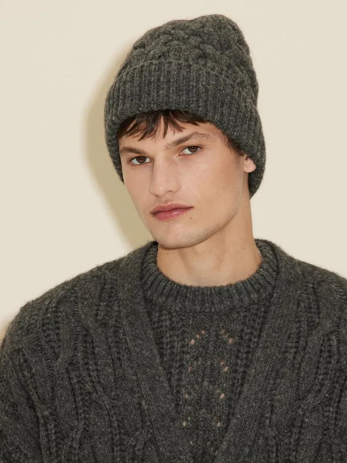 Hats WomenMen Holzweiler Erica Cable Beanie Grey