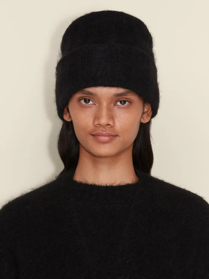Hats WomenMen Holzweiler Erica Fluffy Beanie Black