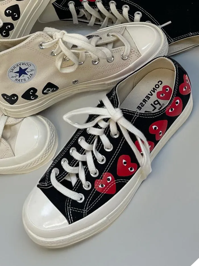 Henrik Vibskov Boutique Converse Low 039Chuck Taylor039 Sneakers Multi Heart 8211 Black Men Sneakers