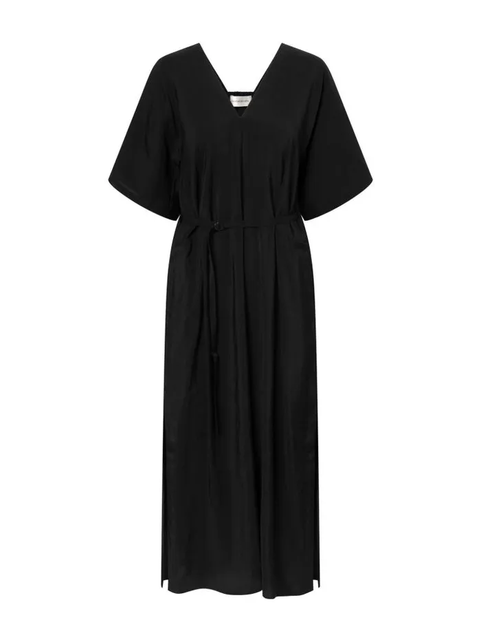 Henrik Vibskov Boutique Dambira VNeck Dress 8211 Black Women Dresses