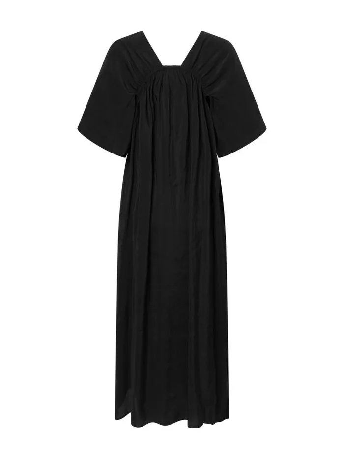 Henrik Vibskov Boutique Dambira VNeck Dress 8211 Black Women Dresses