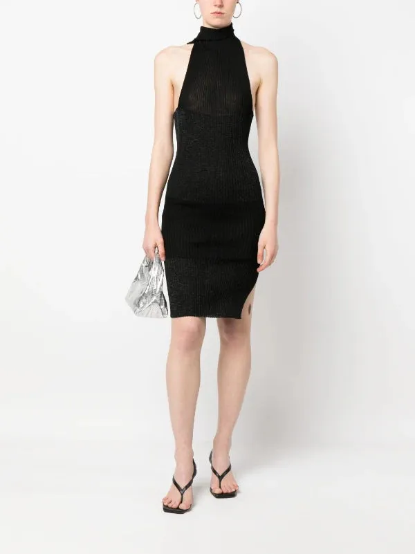 Henrik Vibskov Boutique Emma Drape Dress 8211 Black Women Dresses