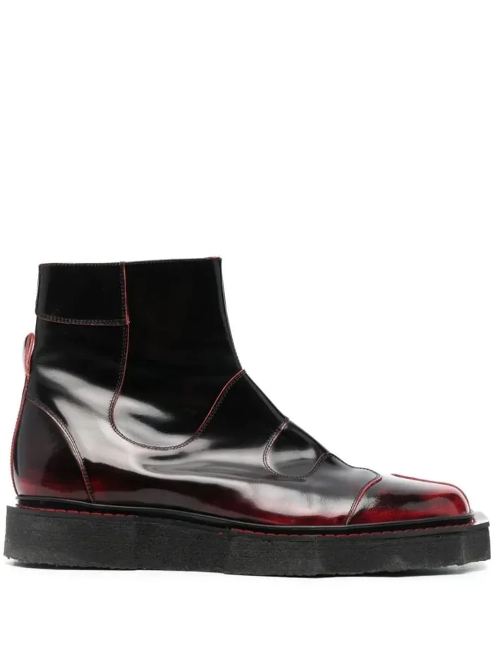 Henrik Vibskov Boutique Enzo Driver Boot 8211 Red Brush Off Men Boots