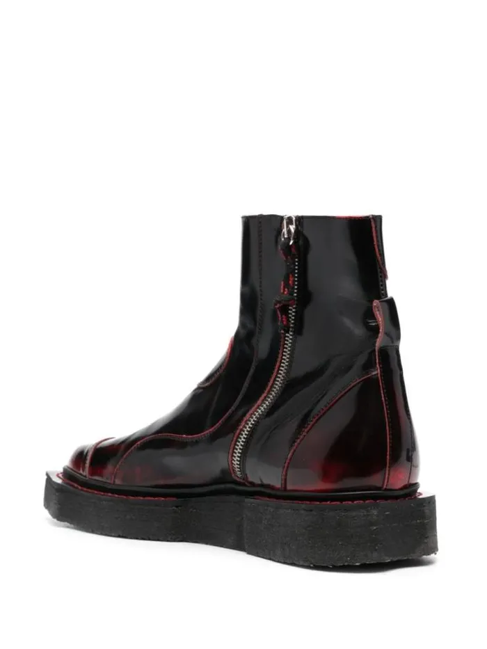 Henrik Vibskov Boutique Enzo Driver Boot 8211 Red Brush Off Men Boots