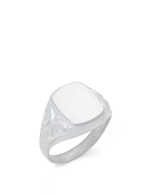 Henrik Vibskov Boutique Flora Signet Ring 8211 Sterling Silver Men Rings