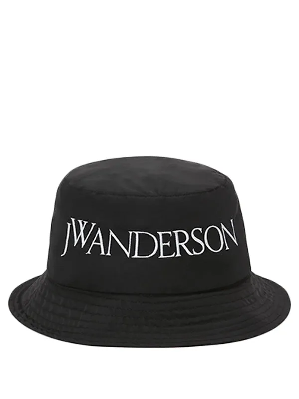 Henrik Vibskov Boutique JWA Logo Bucket Hat 8211 Black Men Hats and Gloves