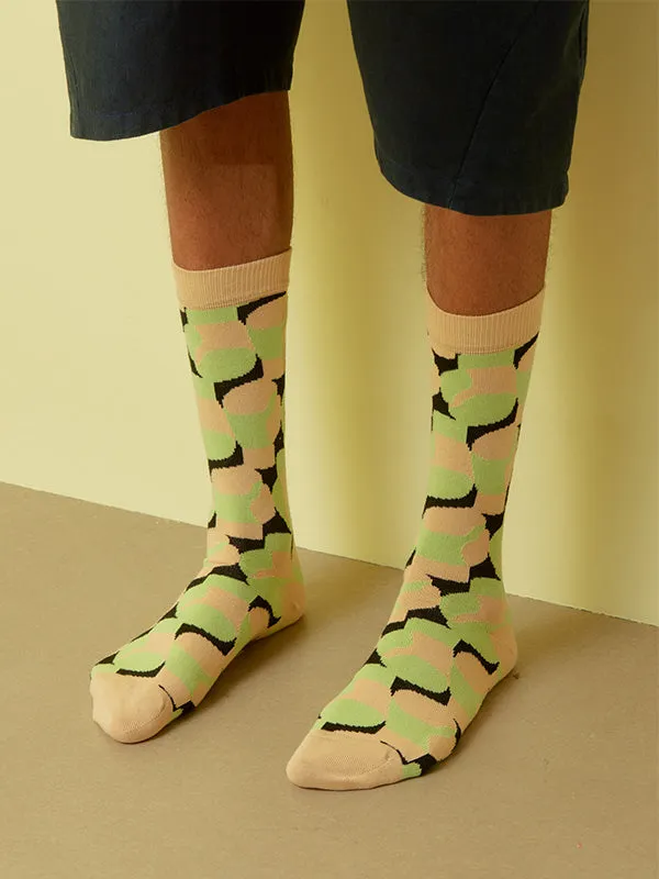 Henrik Vibskov Boutique KO Socks Homme 8211 Almond Green Gloves Men Socks