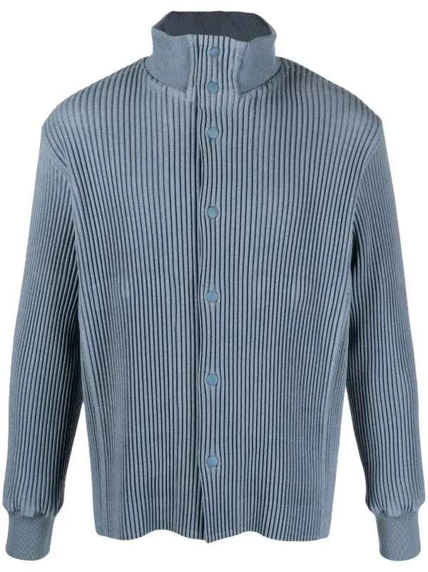 Henrik Vibskov Boutique Kersey Pleats Blouson Jacket 8211 Blue Men Jackets and Coats Henrik Vibskov Boutique Kersey Pleats Blouson Jacket 8211 Blue Men Jackets and Coats