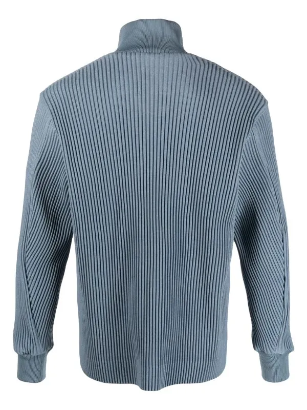 Henrik Vibskov Boutique Kersey Pleats Blouson Jacket 8211 Blue Men Jackets and Coats