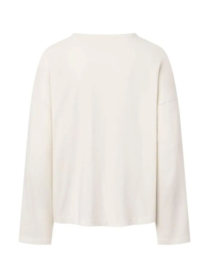 Henrik Vibskov Boutique Loose Longsleeve Tee 8211 Ivory Women Tops