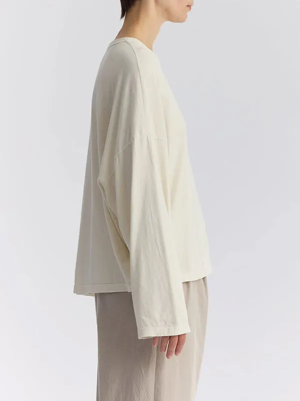 Henrik Vibskov Boutique Loose Longsleeve Tee 8211 Ivory Women Tops