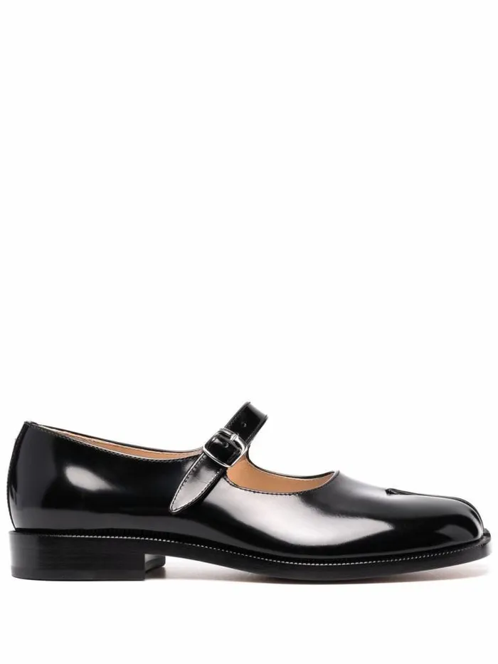 Henrik Vibskov Boutique Mary Jane Tabi 8211 Black Patent Leather Women Shoes