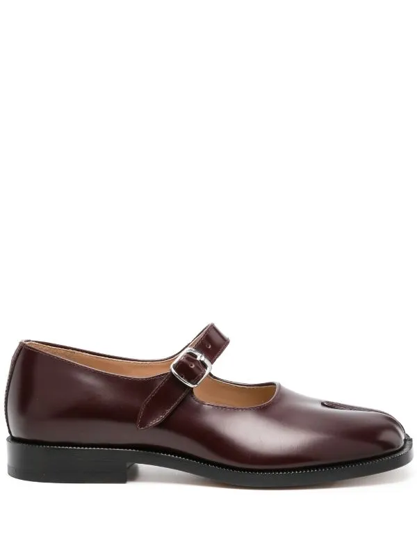Henrik Vibskov Boutique Mary Jane Tabi 8211 Bordeaux Patent Leather Women Shoes