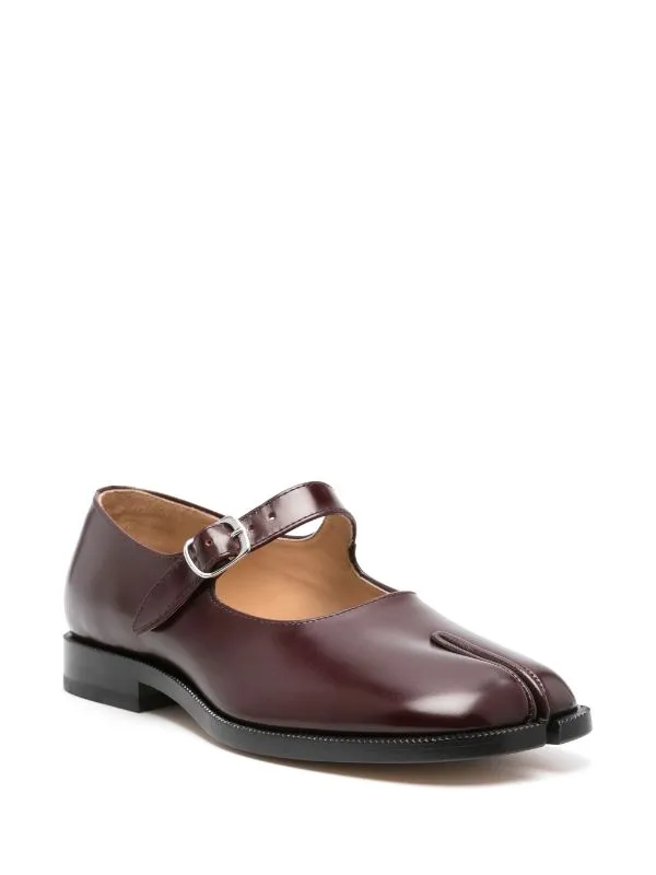 Henrik Vibskov Boutique Mary Jane Tabi 8211 Bordeaux Patent Leather Women Shoes