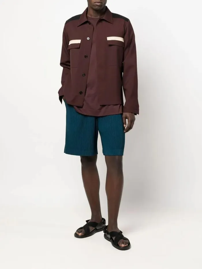 Henrik Vibskov Boutique May Knee Shorts 8211 Blue Men Shorts