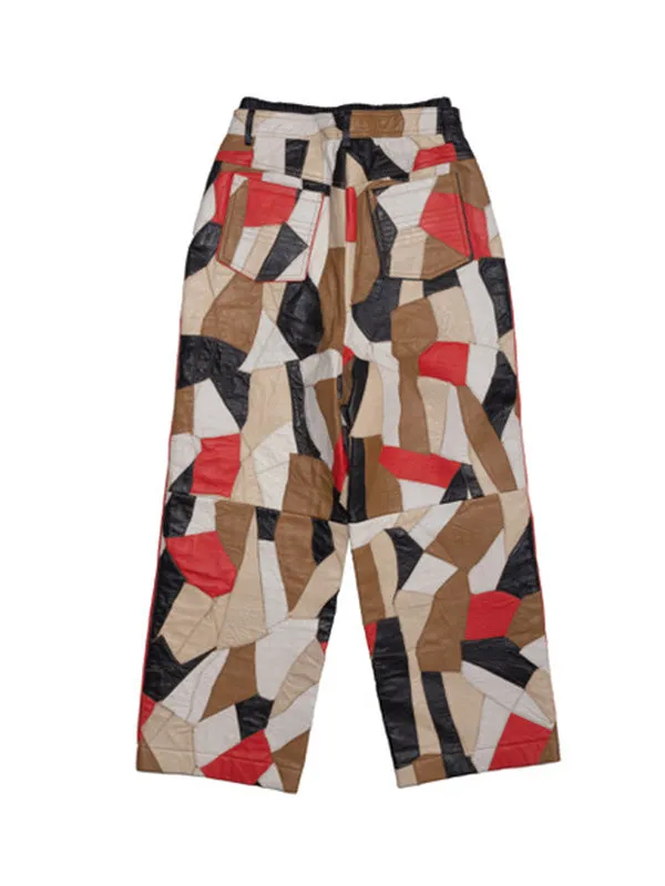 Henrik Vibskov Boutique Patch Leather Trousers 8211 Multi Men Pants