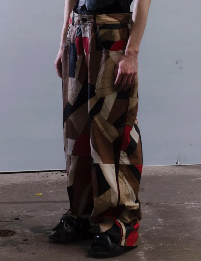 Henrik Vibskov Boutique Patch Leather Trousers 8211 Multi Men Pants
