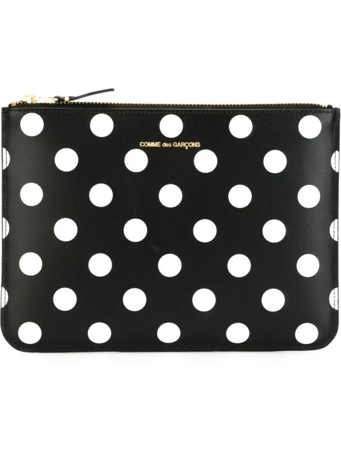 Henrik Vibskov Boutique SA5100PD Wallet 8211 Printed Polka Dot Black Men Wallets