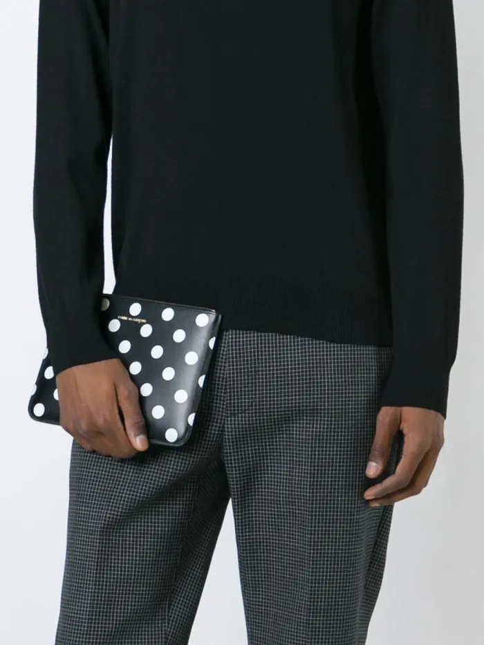 Henrik Vibskov Boutique SA5100PD Wallet 8211 Printed Polka Dot Black Men Wallets