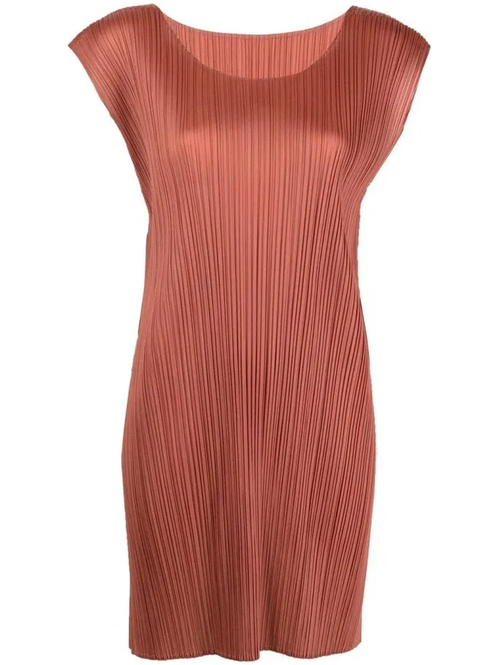 Henrik Vibskov Boutique SS22 Sleeveless Short Dress 8211 Brown Women Dresses