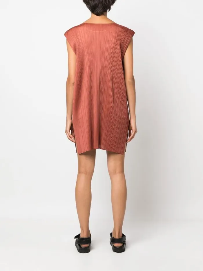 Henrik Vibskov Boutique SS22 Sleeveless Short Dress 8211 Brown Women Dresses
