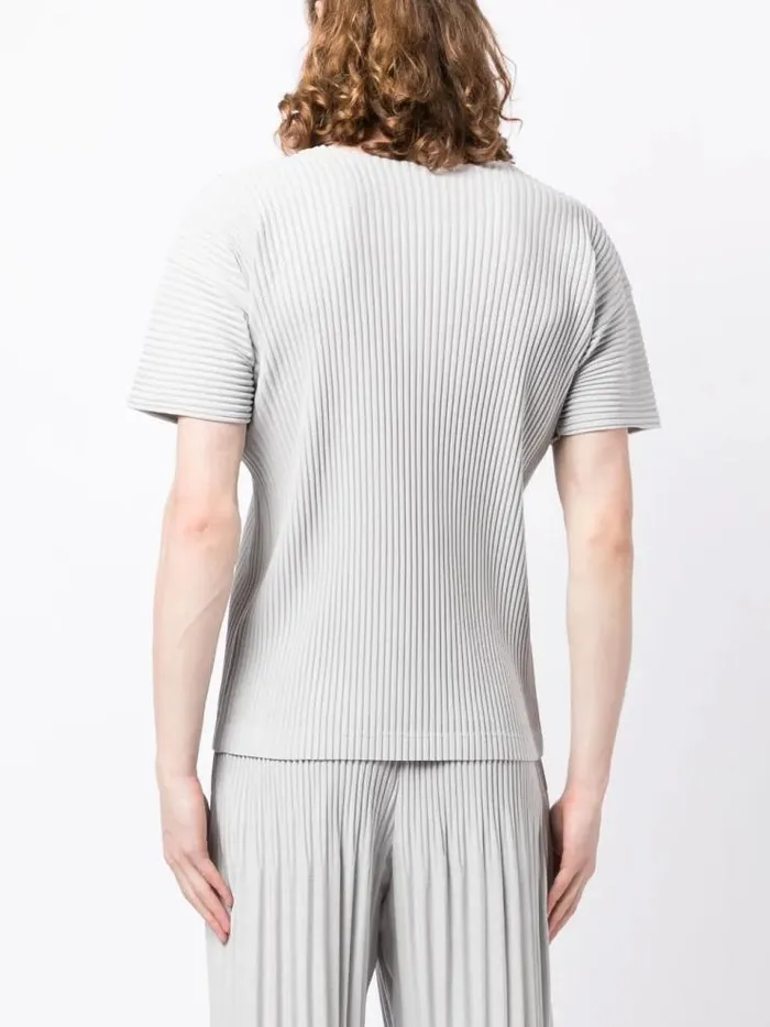 Henrik Vibskov Boutique SS23 Drop 2 Short Sleeve TShirt 8211 Light Grey Men Shirts
