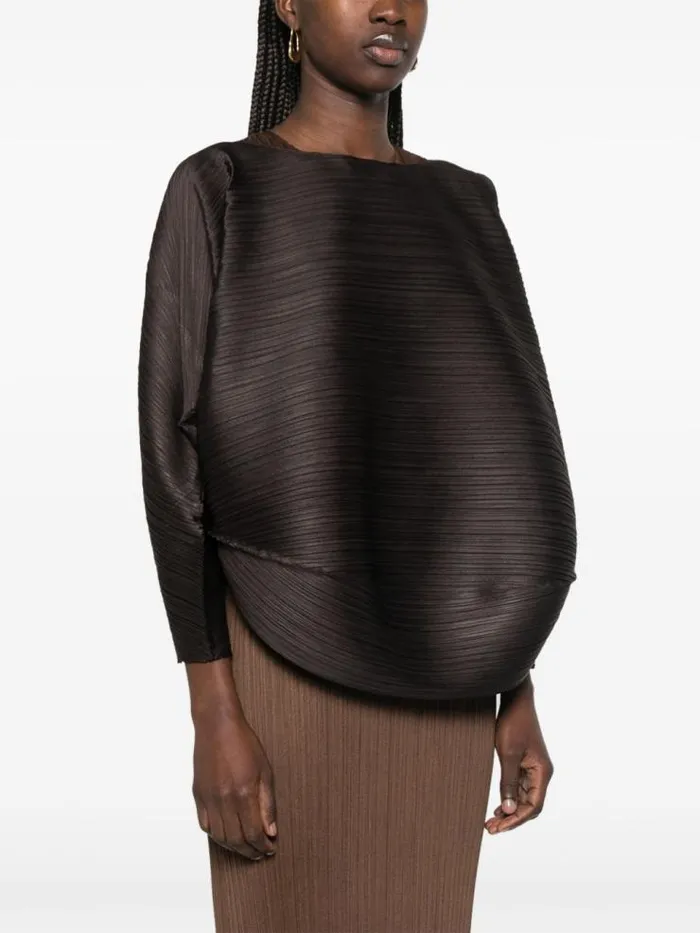 Henrik Vibskov Boutique UFO Long Sleeve Top 8211 Black Brown Women Tops