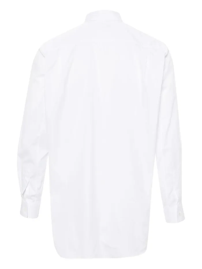 Henrik Vibskov Boutique Unisex Long Sleeve Shirt Black Heart 8211 White Men Shirts