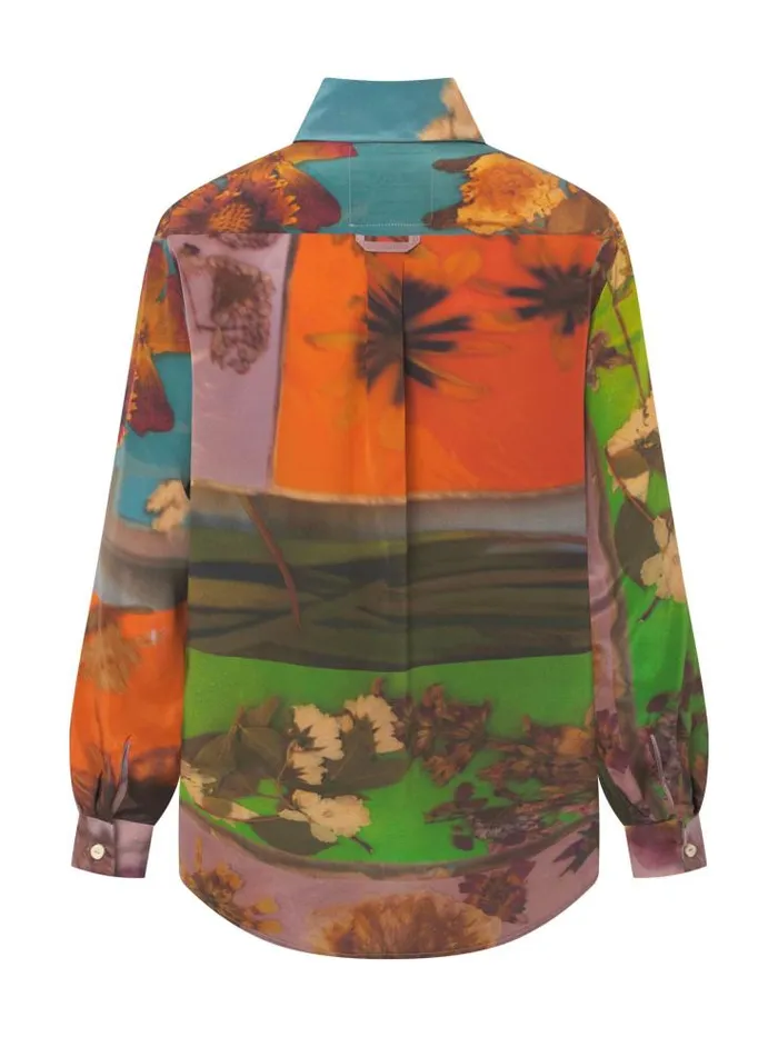 Henrik Vibskov Boutique Unisex Silk Shirt 8211 Print G Women Tops