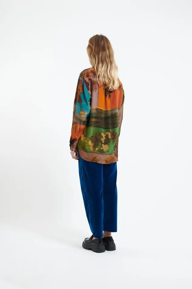 Henrik Vibskov Boutique Unisex Silk Shirt 8211 Print G Women Tops