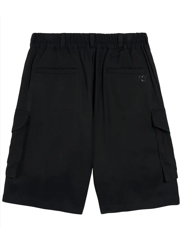 Henrik Vibskov Boutique Y3 Rayon Twill Cargo Shorts 8211 Black Men Shorts