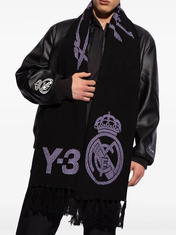 Henrik Vibskov Boutique Y3 X Real Madrid Scarf 8211 Black Men Scarves