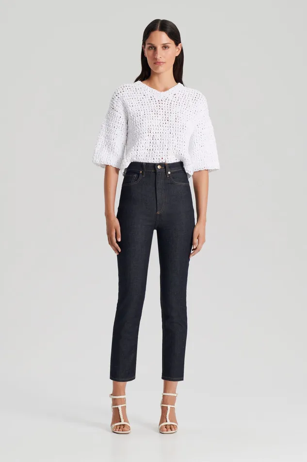HIGH RISE STRAIGHT CROP JEAN INDIGO1275 Women Denim Scanlan Theodore