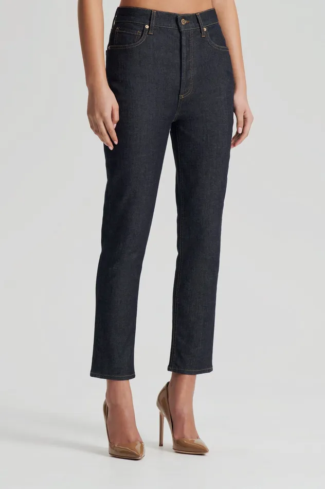 HIGH RISE STRAIGHT CROP JEAN INDIGO1275 Women Denim Scanlan Theodore HIGH RISE STRAIGHT CROP JEAN INDIGO1275 Women Denim Scanlan Theodore