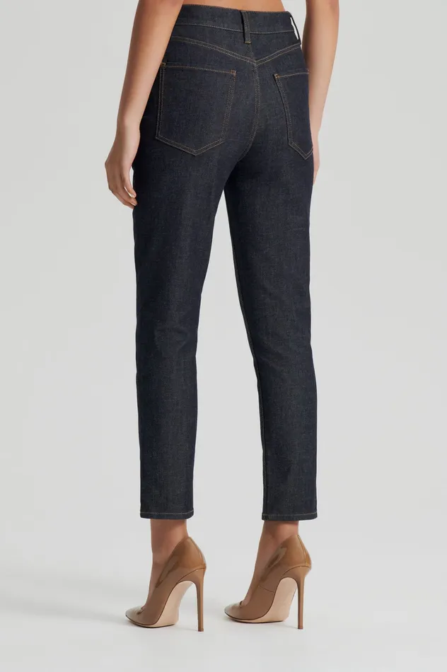 HIGH RISE STRAIGHT CROP JEAN INDIGO1275 Women Denim Scanlan Theodore HIGH RISE STRAIGHT CROP JEAN INDIGO1275 Women Denim Scanlan Theodore