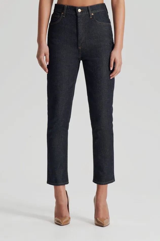 HIGH RISE STRAIGHT CROP JEAN INDIGO1275 Women Denim Scanlan Theodore HIGH RISE STRAIGHT CROP JEAN INDIGO1275 Women Denim Scanlan Theodore