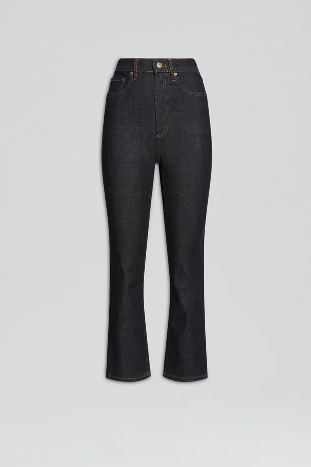 HIGH RISE STRAIGHT CROP JEAN INDIGO1275 Women Denim Scanlan Theodore HIGH RISE STRAIGHT CROP JEAN INDIGO1275 Women Denim Scanlan Theodore