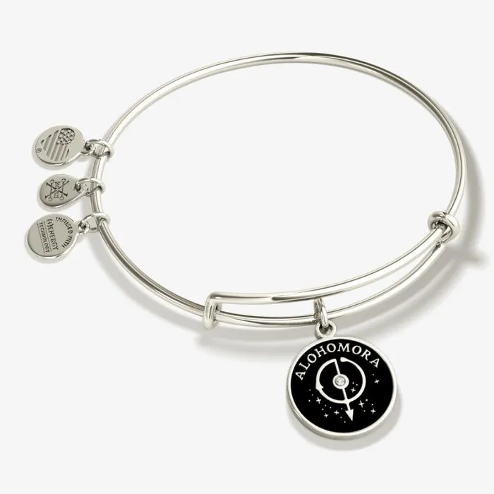 Iconic Women Alex And Ani Harry Potter 039Alohomora039 Charm Bangle Bracelet Shiny Silver Iconic Women Alex And Ani Harry Potter 039Alohomora039 Charm Bangle Bracelet Shiny Silver