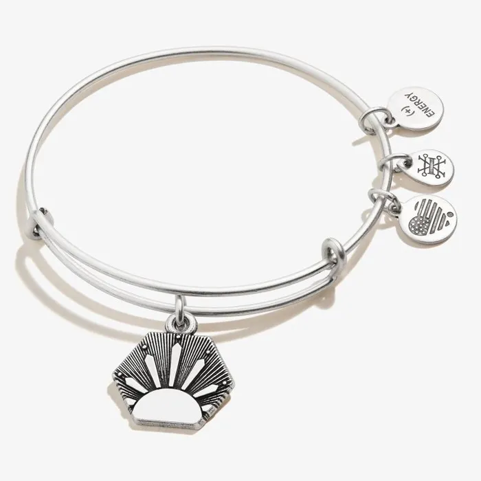 Iconic Women Alex And Ani Sun Charm Bangle Bracelet Rafaelian Silver