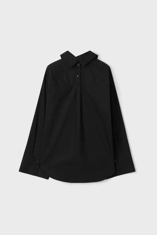 Imola Oversize Shirt Black Women Rodebjer Shirts and Blouses