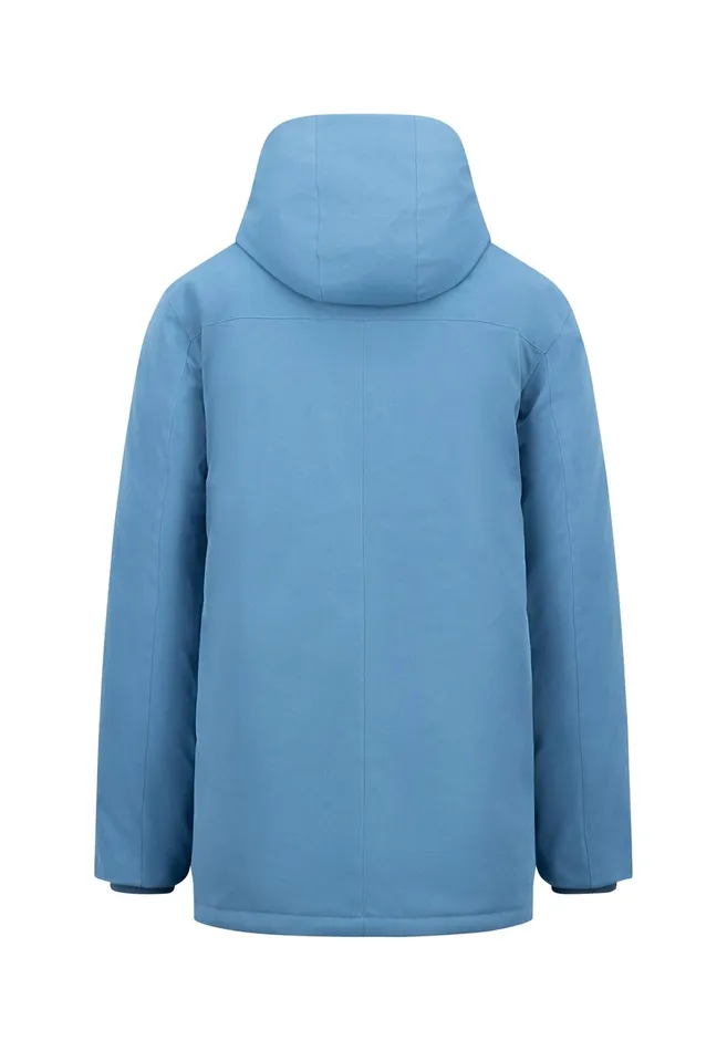 Jackets and Coats Men FYNCHHATTON Parka With Hood And Four Buttons Dark Navydark Khakiflamehazelcloud Blue